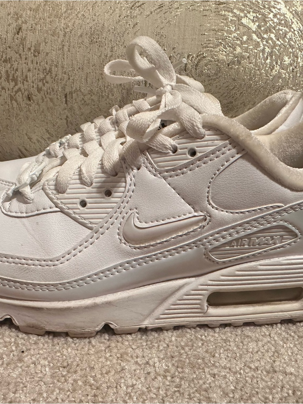 Nike Women's All-White Air Max Athletic Sneakers